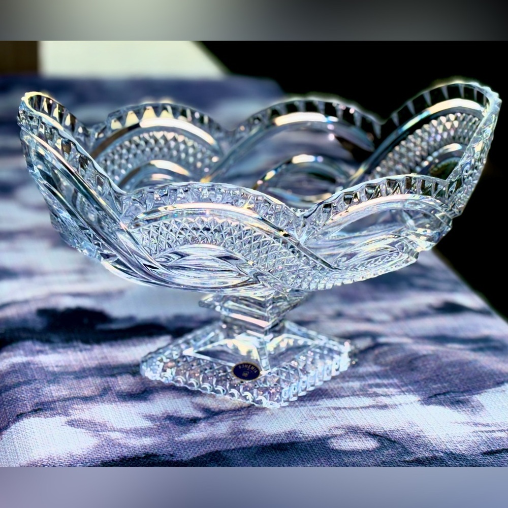 Elegant Crystal Glass Bowl by BOHEMIA